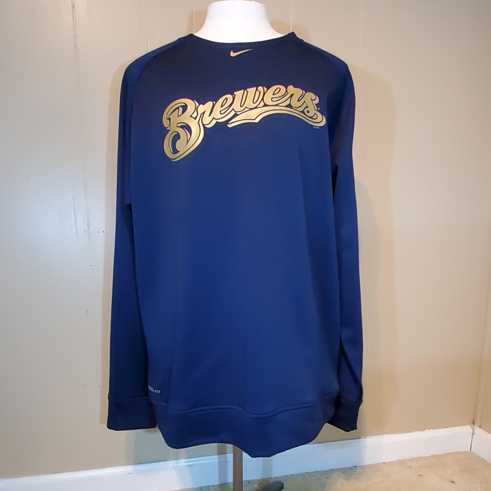 Nike Therma-Fit Brewers Long Sleeve Sweatshirt